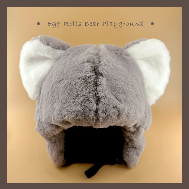 snow cartoon riding hat
