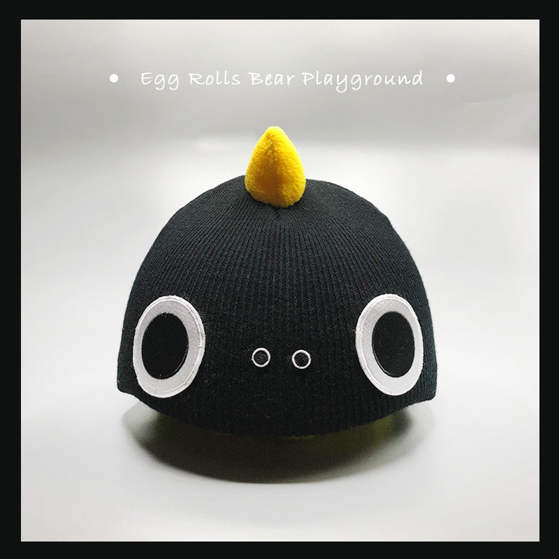 snow cartoon riding hat