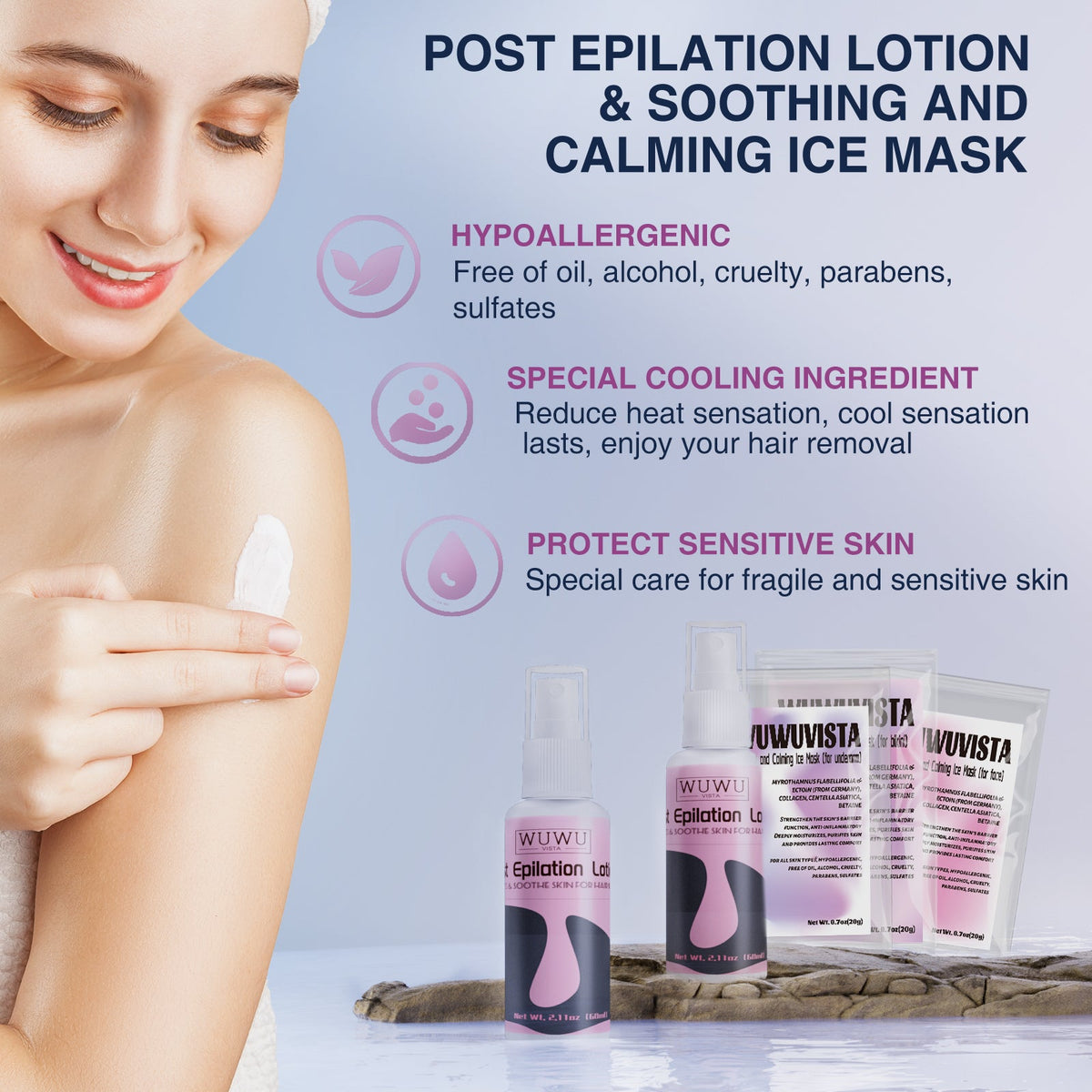 professional waxing kit for sensitive skin