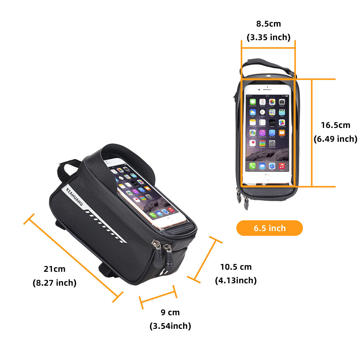 waterproof mountain bike top tube bag
