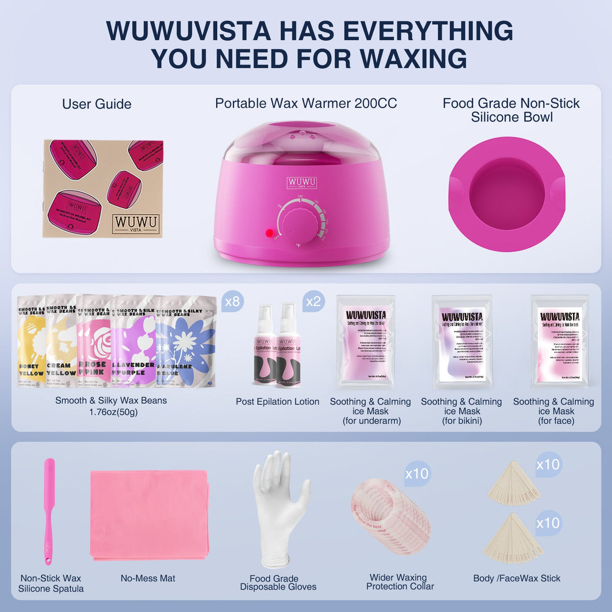 professional waxing kit for sensitive skin