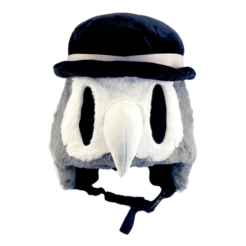 snow cartoon riding hat