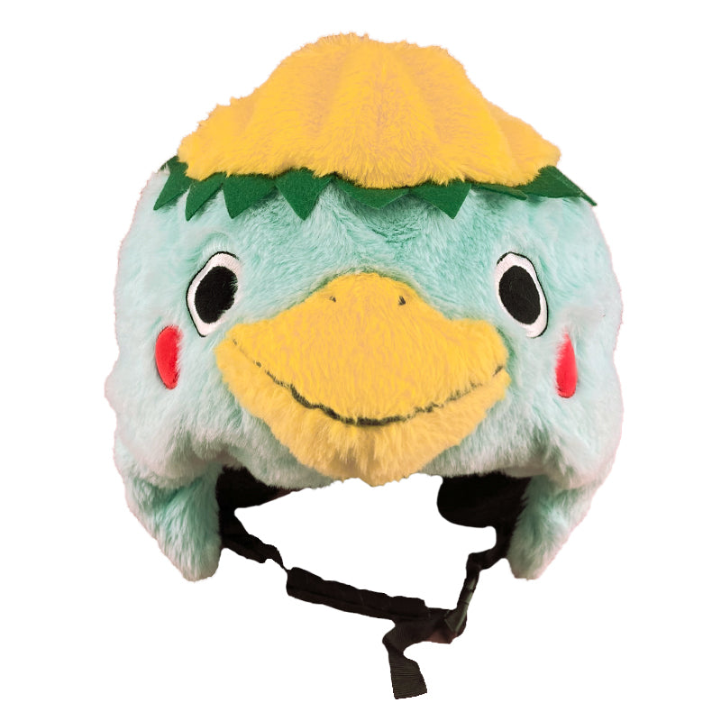 snow cartoon riding hat