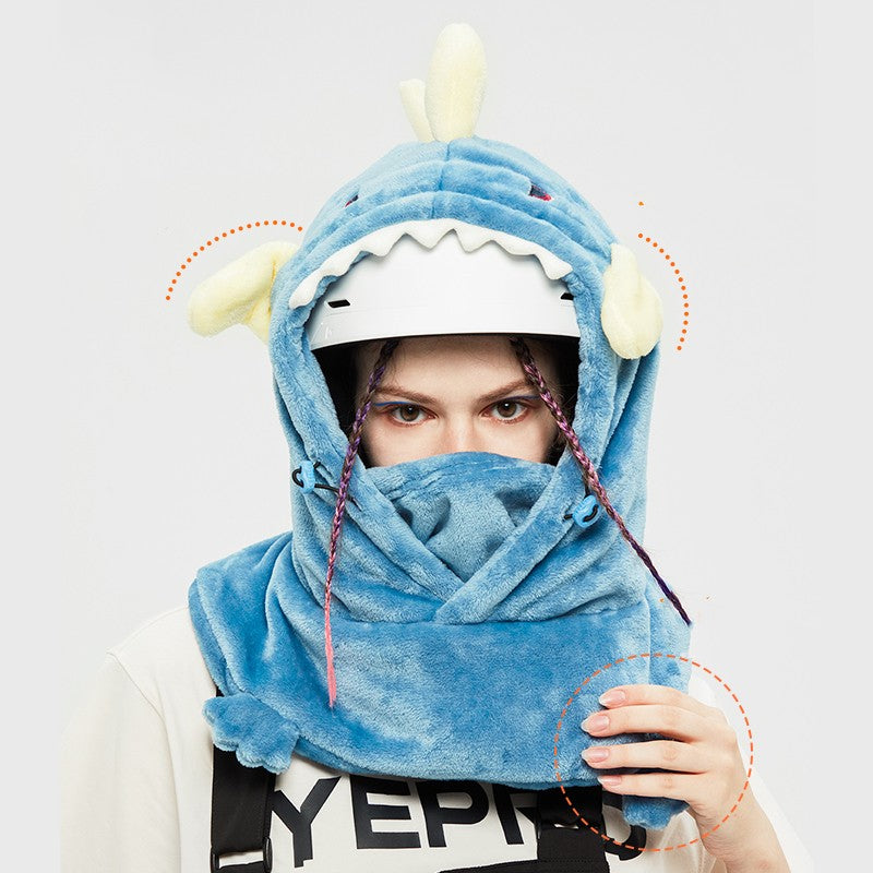 snowboarding helmet hat set