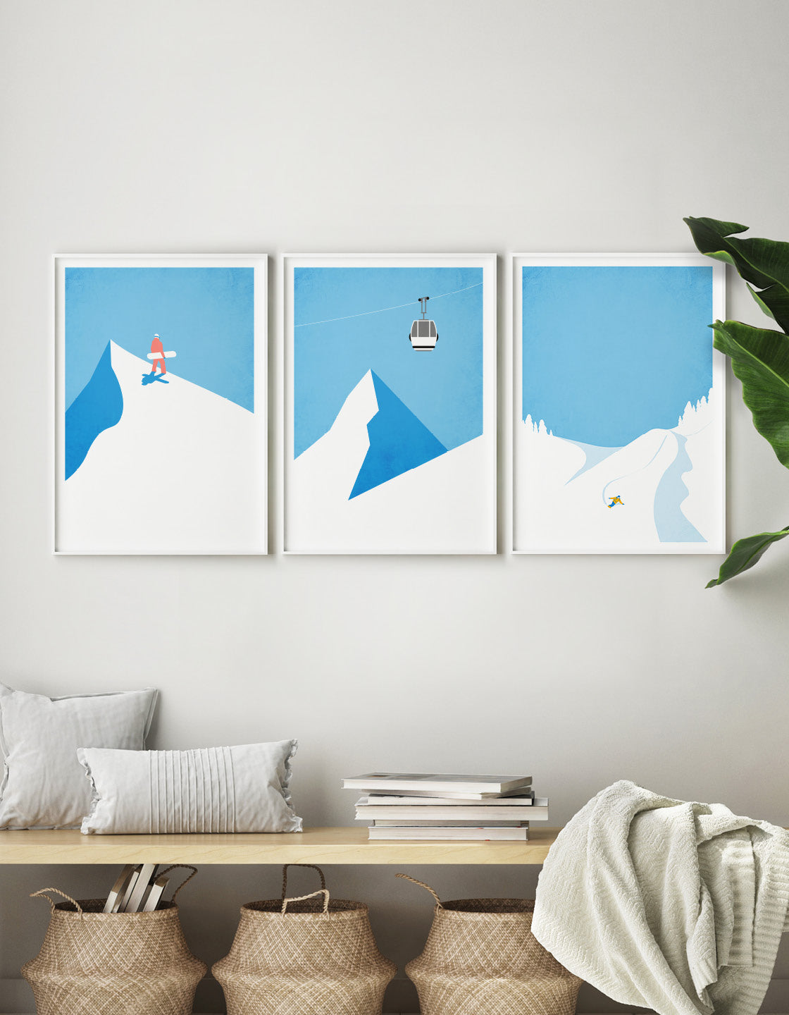 Snowboard gallery wall