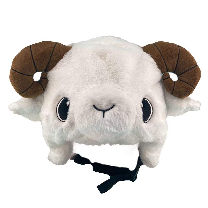 snow cartoon riding hat