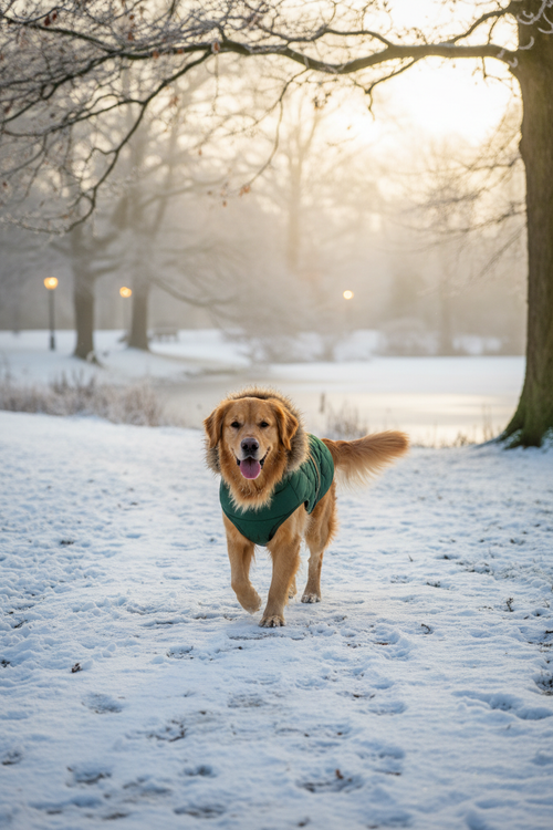 Dog Padded Winter Coat – Lifestyle