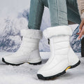 Women Fleece Lined Snow Boots Anti Slip Winter Warm Outdoor Boots